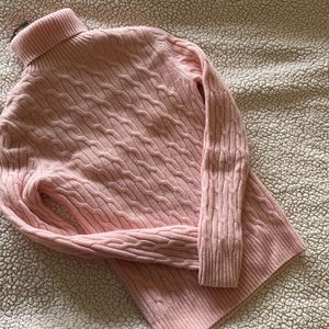 Turtleneck Knitted Wool/Cashmere Sweater